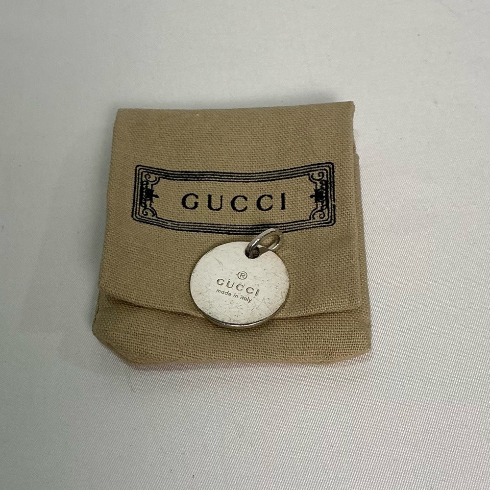 Authentic Gucci Vintage Charm Tag Silver